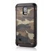 Stylish Camouflage Design Hybrid 2 In 1 TPU And PC Protective Back Cellphone Case Cover For Samsung Galaxy Note 4 - Brown