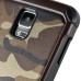 Stylish Camouflage Design Hybrid 2 In 1 TPU And PC Protective Back Cellphone Case Cover For Samsung Galaxy Note 4 - Brown