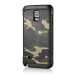 Stylish Camouflage Design Hybrid 2 In 1 TPU And PC Protective Back Cellphone Case Cover For Samsung Galaxy Note 4 - Green