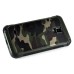 Stylish Camouflage Design Hybrid 2 In 1 TPU And PC Protective Back Cellphone Case Cover For Samsung Galaxy Note 4 - Green