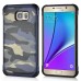 Stylish Camouflage Design Hybrid 2 In 1 TPU And PC Protective  Back Cellphone Case Cover For Samsung Galaxy Note 5 - Blue