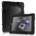 Stylish Detachable Silicone And Plastic Hard Case With Stand For iPad 2 / 3 / 4 - Black