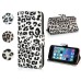 Stylish Leopard Pattern Magnetic PU Leather Wallet Flip Case Cover With Stand And Card Slots For Apple iPhone 5C