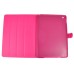 Stylish Rhombus Pattern Magnetic Flip Stand Leather Wake / Sleep Smart Cover Case for iPad Air 2 (iPad 6) - Magenta