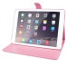 Stylish Rhombus Pattern Magnetic Flip Stand Leather Wake / Sleep Smart Cover Case for iPad Air 2 (iPad 6) - Pink