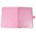 Stylish Rhombus Pattern Magnetic Flip Stand Leather Wake / Sleep Smart Cover Case for iPad Air 2 (iPad 6) - Pink