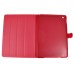 Stylish Rhombus Pattern Magnetic Flip Stand Leather Wake / Sleep Smart Cover Case for iPad Air 2 (iPad 6) - Red