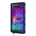 Super Armor Black Impact Silicone and Plastic Hybrid case Stand Cover for Samsung Galaxy Note 4 - Dark Blue