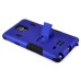 Super Armor Black Impact Silicone and Plastic Hybrid case Stand Cover for Samsung Galaxy Note 4 - Dark Blue