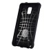 Superior 2 In 1 Armor PC And TPU Protective Back Case Cover for Samsung Galaxy Note 4 - Black