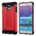 Superior 2 In 1 Armor PC And TPU Protective Back Case Cover for Samsung Galaxy Note 4 - Red