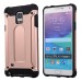 Superior 2 In 1 Armor PC And TPU Protective Back Case Cover for Samsung Galaxy Note 4 - Rose gold