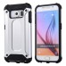 Superior 2 In 1 Armor PC And TPU Protective Back Case Cover for Samsung Galaxy S6 - Silver