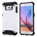 Superior 2 In 1 Armor PC And TPU Protective Back Case Cover for Samsung Galaxy S6 - White