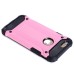 Superior 2 In 1 Armor PC And TPU Protective Back Case Cover for iPhone 6/6S - Pink