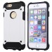 Superior 2 In 1 Armor PC And TPU Protective Back Case Cover for iPhone 6/6S - White