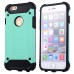 Superior 2 In 1 Armor PC And TPU Protective Back Case Cover for iPhone SE/5S - Mint green