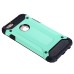 Superior 2 In 1 Armor PC And TPU Protective Back Case Cover for iPhone SE/5S - Mint green