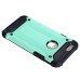 Superior 2 In 1 Armor PC And TPU Protective Back Case Cover for iPhone SE/5S - Mint green