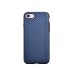 Superior TPU Straw Mat Design Soft Back Phone Cases Cover for iPhone 7 - Blue