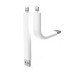 Supporting Hard 10 CM Lightning to USB Sync Data Transfer And Charging Cable For iPhone 6 iPhone 5s iPhone 5c iPhone 5 iPod Touch 5 iPod Nano 7 iPad Mini - White