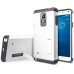 TPU And PC Protective Back Case With Stand For Samsung Galaxy Note 4- White