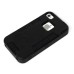 TPU and PC 2 in 1 Protective Case for iPhone 4/4S - Black