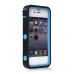 TPU and PC 2 in 1 Protective Case for iPhone 4/4S - Black/Blue