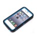 TPU and PC 2 in 1 Protective Case for iPhone 4/4S - Black/Blue