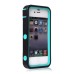 TPU and PC 2 in 1 Protective Case for iPhone 4/4S - Black/Green