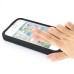 TPU and PC Hybrid Case Touch Through Screen Protector with Black Border for iPhone 4 iPhone 4S - Black