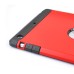 TPU and PC Hybrid Hard Case Cover for iPad Mini 1/2/3 - Red