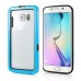 Thin Dual Color TPU Bumper Case for Samsung Galaxy S6 Edge - Light Blue