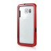 Thin Dual Color TPU Bumper Case for Samsung Galaxy S6 Edge - Red