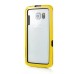 Thin Dual Color TPU Bumper Case for Samsung Galaxy S6 Edge - Yellow