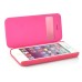 Transparent Back Cover PU Leather Folio Flip Case With Smart View Window For Apple iPhone 5C