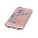 Transparent Clear Blue Colorful Butterflies Soft TPU Case Back Cover for iPhone 6 / 6s