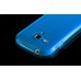 Transparent Solid Color Design TPU Case For Samsung Galaxy S3 Mini I8190 - Blue