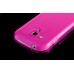 Transparent Solid Color Design TPU Case For Samsung Galaxy S3 Mini I8190 - Magenta