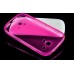 Transparent Solid Color Design TPU Case For Samsung Galaxy S3 Mini I8190 - Magenta