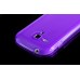 Transparent Solid Color Design TPU Case For Samsung Galaxy S3 Mini I8190 - Purple