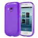 Transparent Solid Color Design TPU Case For Samsung Galaxy S3 Mini I8190 - Purple