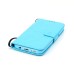 Trendy Elegant Floral Clasp Magnetic Stand Wallet Leather Case for Samsung Galaxy S7 - Blue