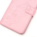 Trendy Elegant Floral Clasp Magnetic Stand Wallet Leather Case for Samsung Galaxy S7 - Pink