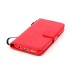 Trendy Elegant Floral Clasp Magnetic Stand Wallet Leather Case for Samsung Galaxy S7 - Red