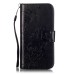 Trendy Elegant Floral Clasp Magnetic Stand Wallet Leather Case for iPhone 6 / 6s - Black