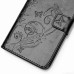 Trendy Elegant Floral Clasp Magnetic Stand Wallet Leather Case for iPhone 6 / 6s - Black