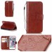 Trendy Elegant Floral Clasp Magnetic Stand Wallet Leather Case for iPhone 6 / 6s - Brown