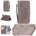 Trendy Elegant Floral Clasp Magnetic Stand Wallet Leather Case for iPhone 6 / 6s - Grey