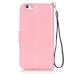 Trendy Elegant Floral Clasp Magnetic Stand Wallet Leather Case for iPhone 6 / 6s - Pink